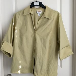 Talbot's light green 3/4length sleeve shirt